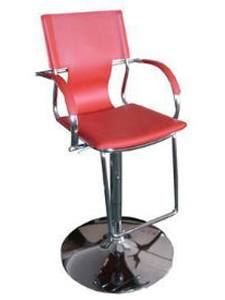 silla moderna roja para estilismo